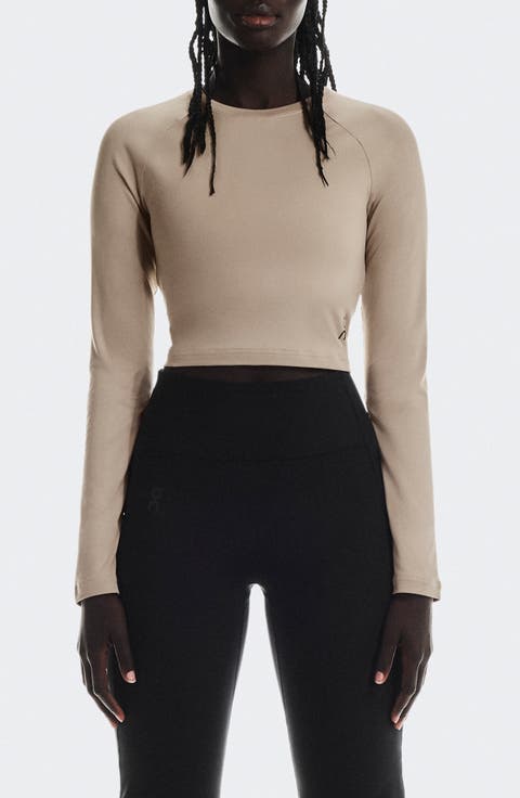 Studio Long Sleeve Crop Top