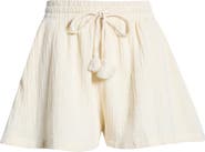 Elan Flowy Cotton Cover-Up Skort