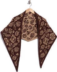 Vince Camuto Folk Floral Jacquard Triangle Scarf