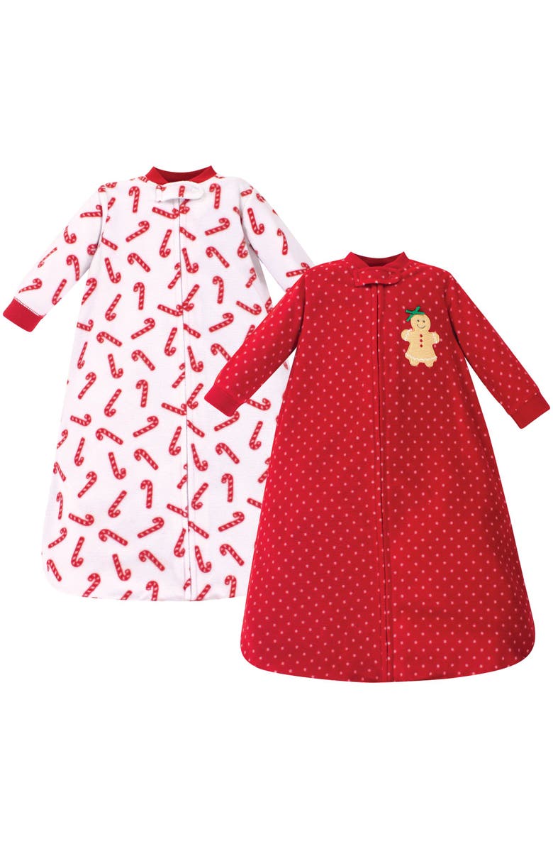 Hudson Baby Plush Sleeved Sleep Collection, Main, color, Sugar Spice