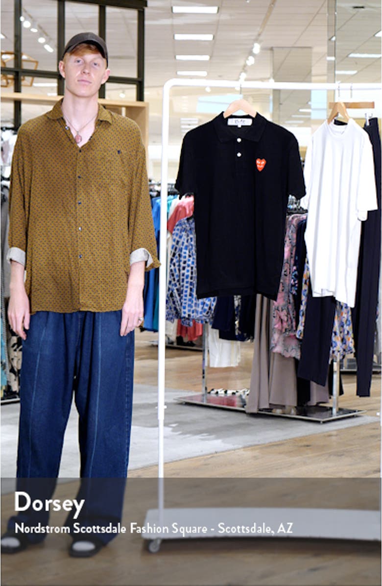 Layered Hearts Short Sleeve Appliqué Polo, sales video thumbnail