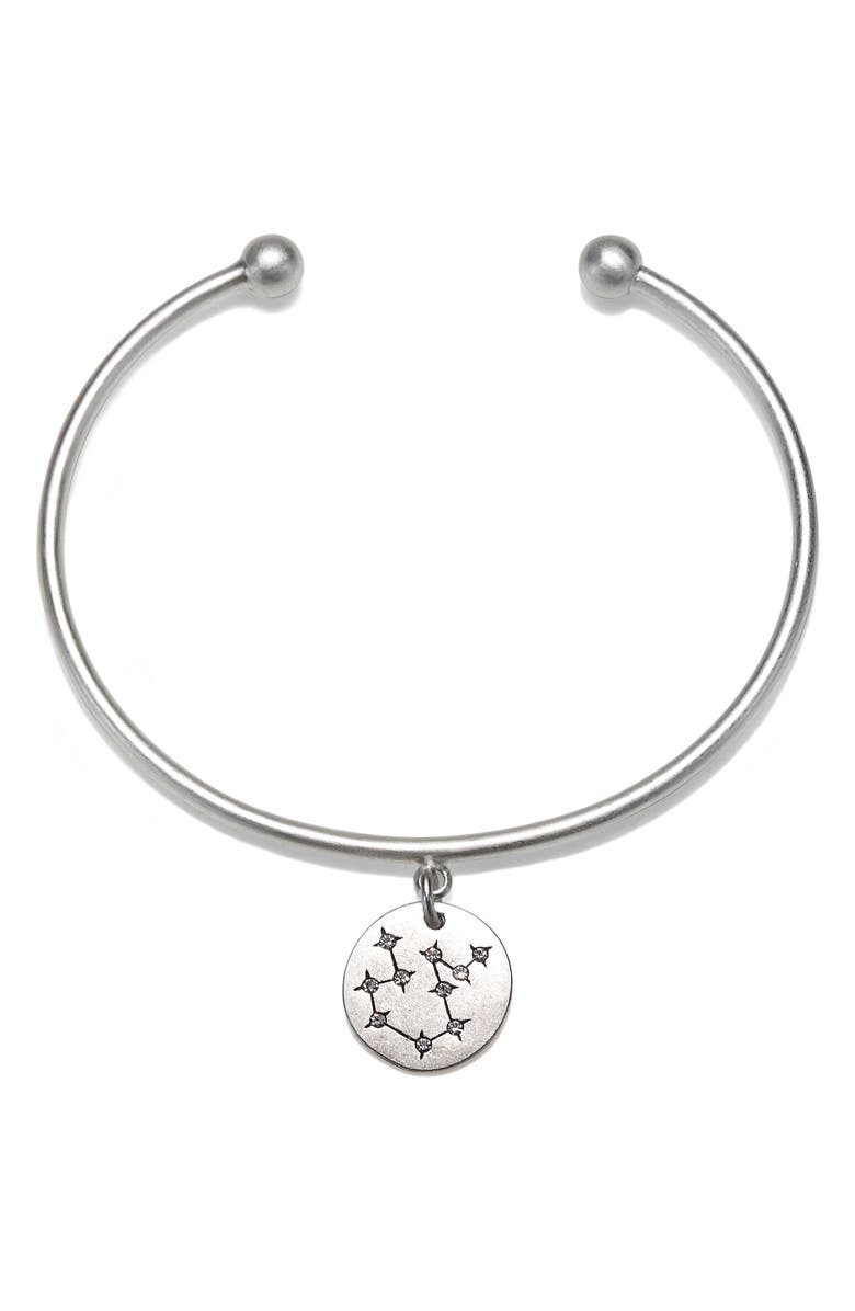 Sequin Stellina Pendant Cuff Bracelet, Main, color,