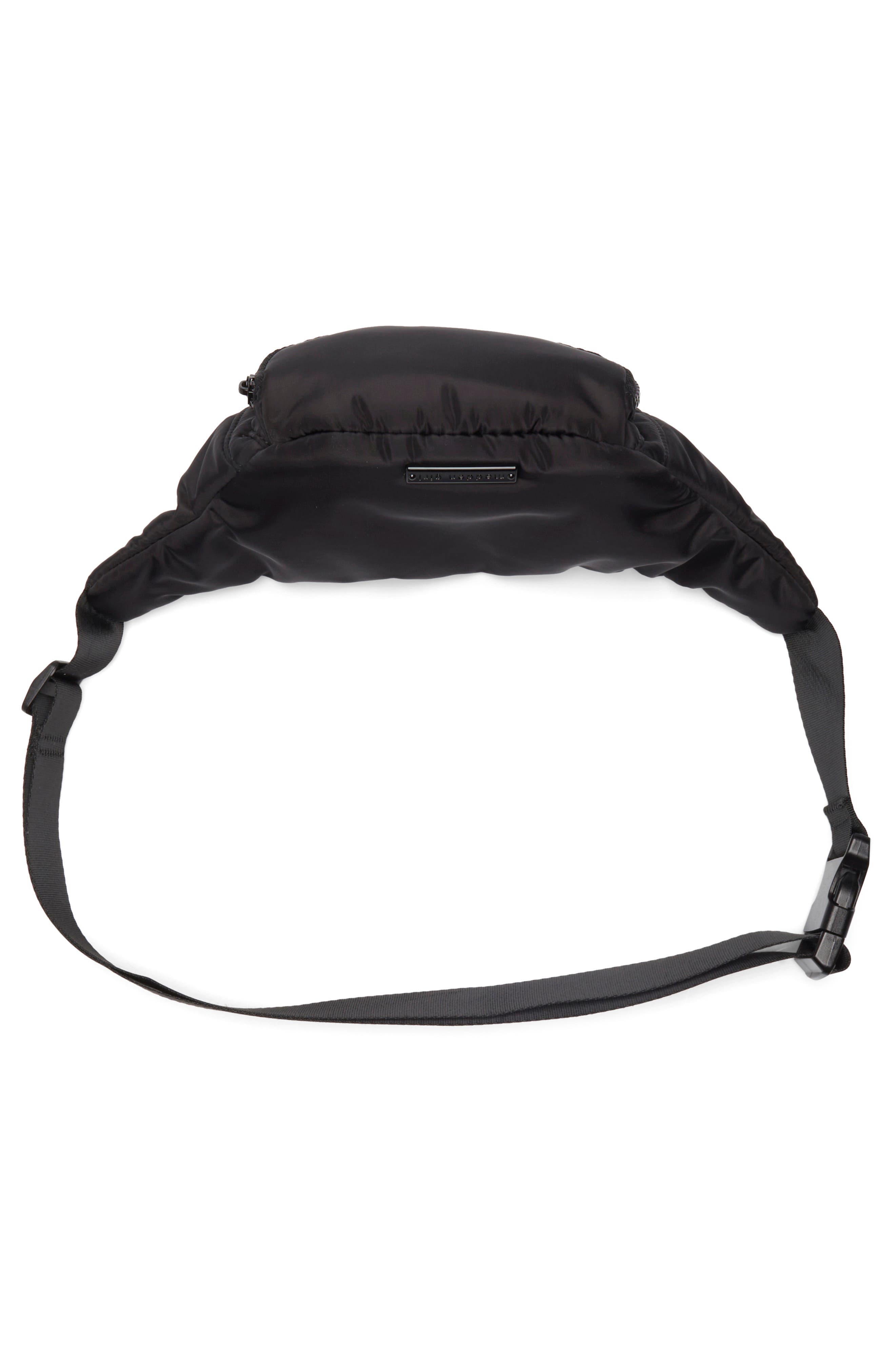 Madden Girl Padded Nylon Belt Bag, Alternate, color, 