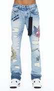 Cult of Individuality Lenny Graphic Distressed Bootcut Jeans