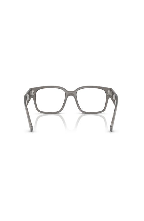Ray Ban Ray-ban 53mm Square Optical Glasses In Gray