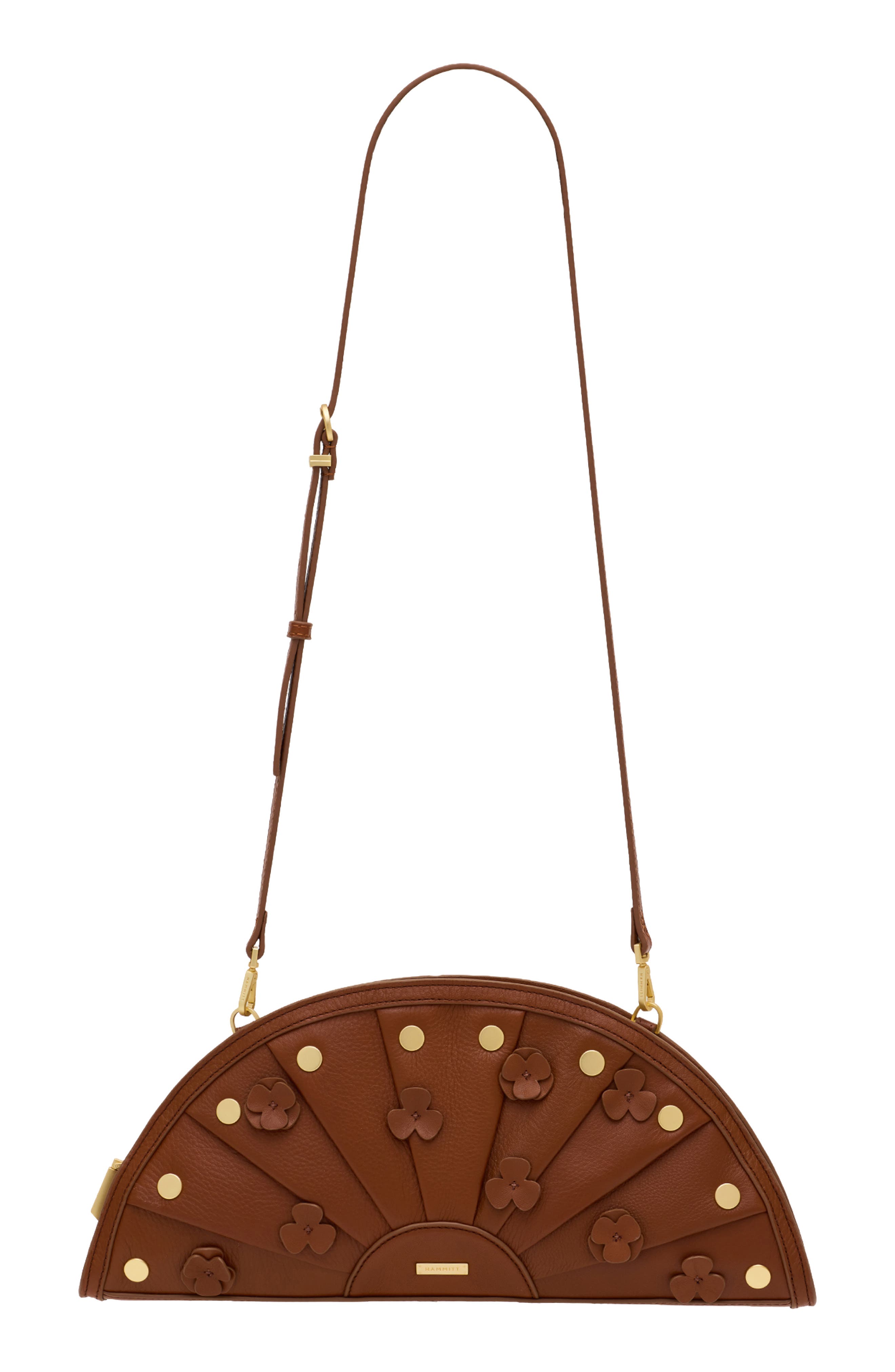HAMMITT Shelley Leather Clutch, Alternate, color, 