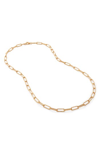 Monica Vinader Alta Textured Chain Necklace
