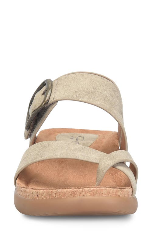 Eurosoft Hampton Toe Loop Slingback Sandal In Stone Taupe
