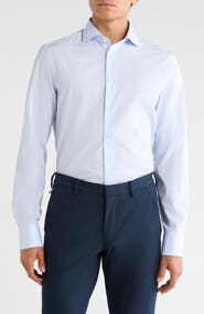 Canali Regular Fit Solid Dress Shirt
