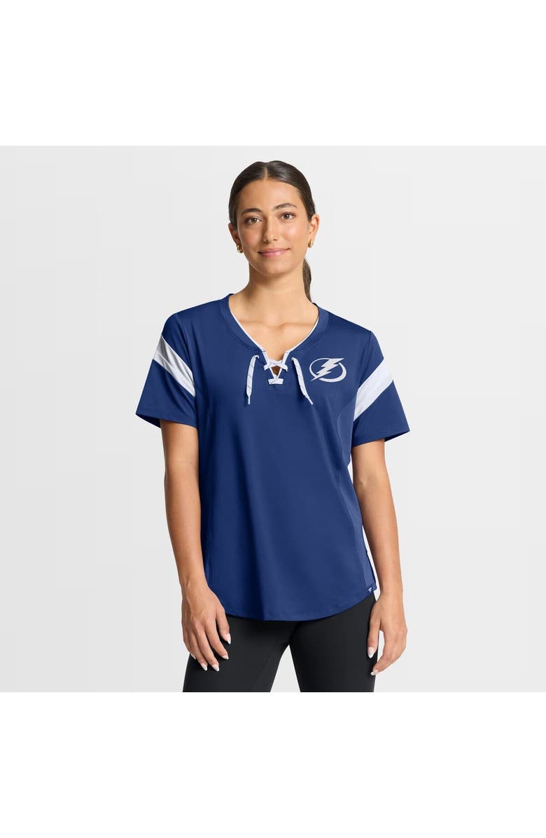 FANATICS Women's Fanatics Blue Tampa Bay Lightning Offside Athena T-Shirt, Main, color, Blue