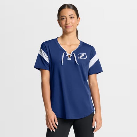Women
s Fanatics Blue Tampa Bay Lightning Offside Athena T-Shirt