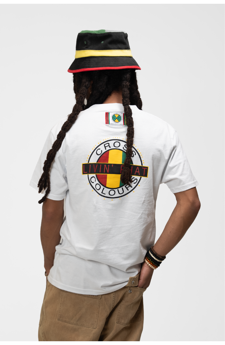 Cross Colours Livin Phat T-Shirt, Alternate, color, White