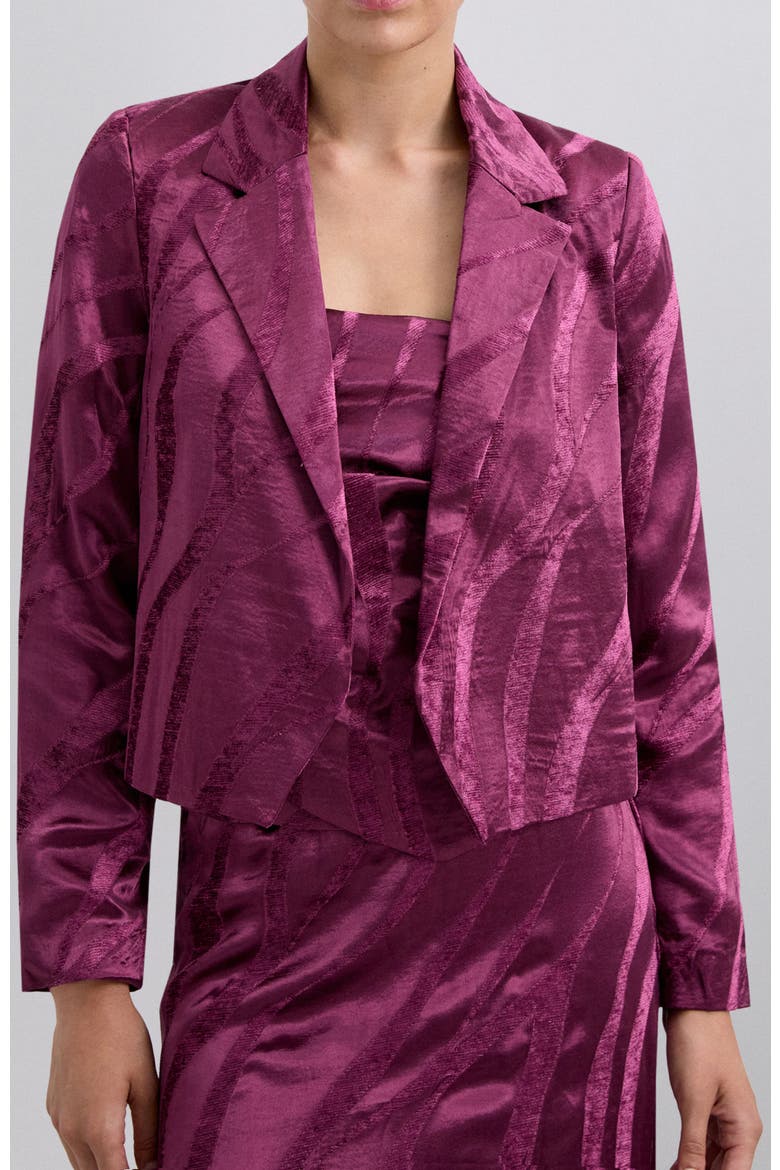 Camou Velvet Blazer, Main, color, Bouganville
