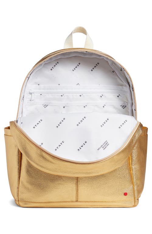 State Bags Kids' Kane Double Pocket Backpack In Gold