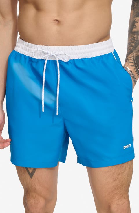 Two-Tone Swim Trunks