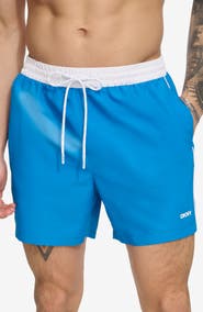 DKNY Two-Tone Swim Trunks