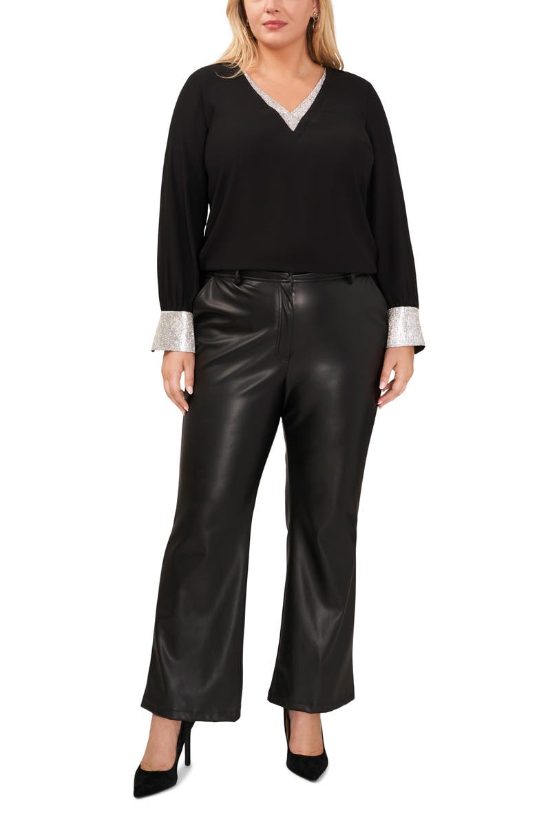 Halogen<sup>®</sup> Rhinestone Embellished V-Neck Top, Alternate, color, 