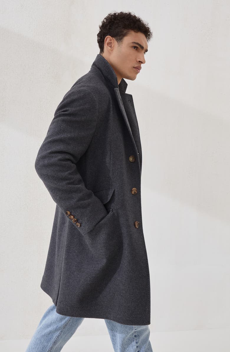 Brunello Cucinelli Water-resistant coat, Alternate, color, Lead