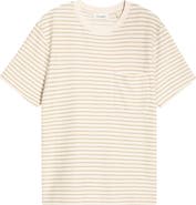 FRAME Ribbed Jacquard Stripe T-Shirt