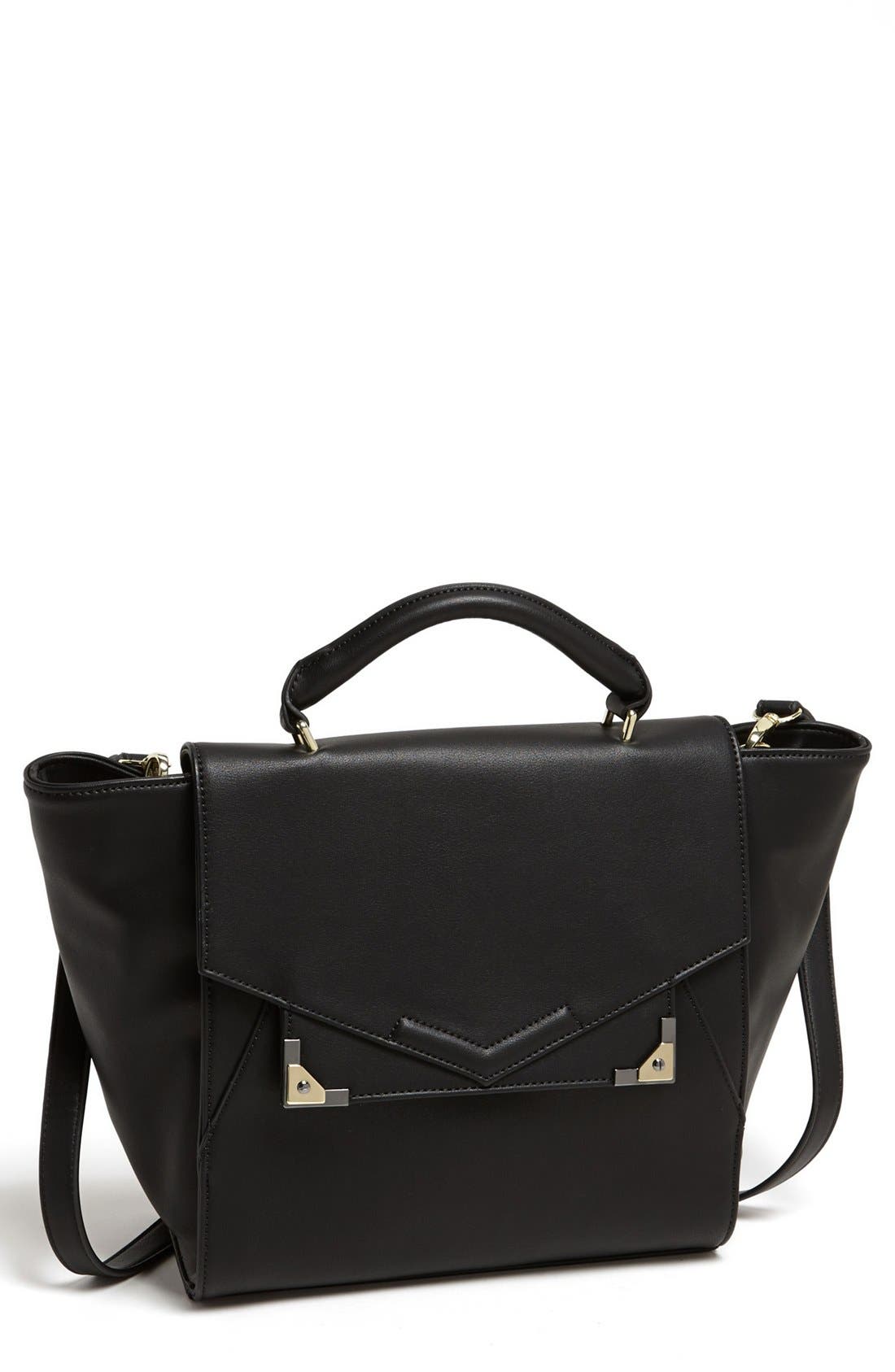 'Jaida' Satchel, Main, color, BLACK