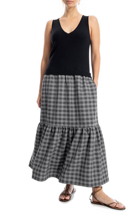 Sleeveless Twofer Sweater Dress