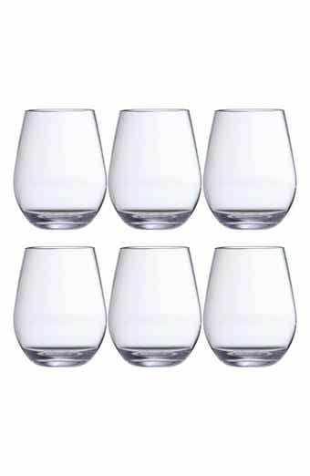 Fortessa Set of 6 Outdoor Stemless Wine Glasses