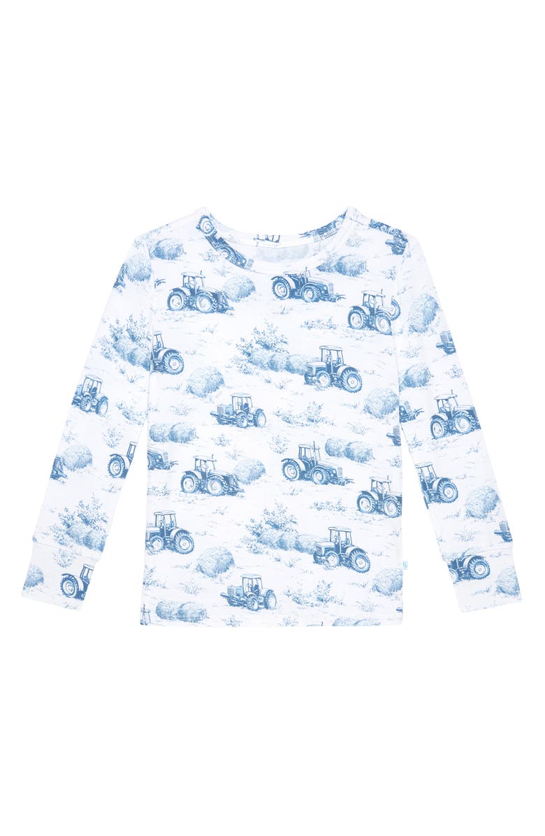 Posh Peanut Kids' Print Fitted Two-Piece Pajamas, Alternate, color, Hudson