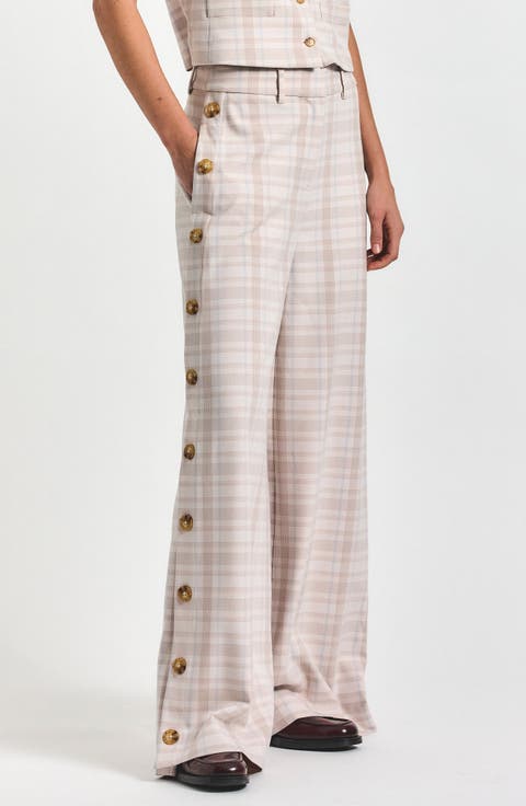 Carter Button Wide Leg Pants
