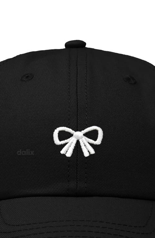 Dalix Bow Dad Cap In Black