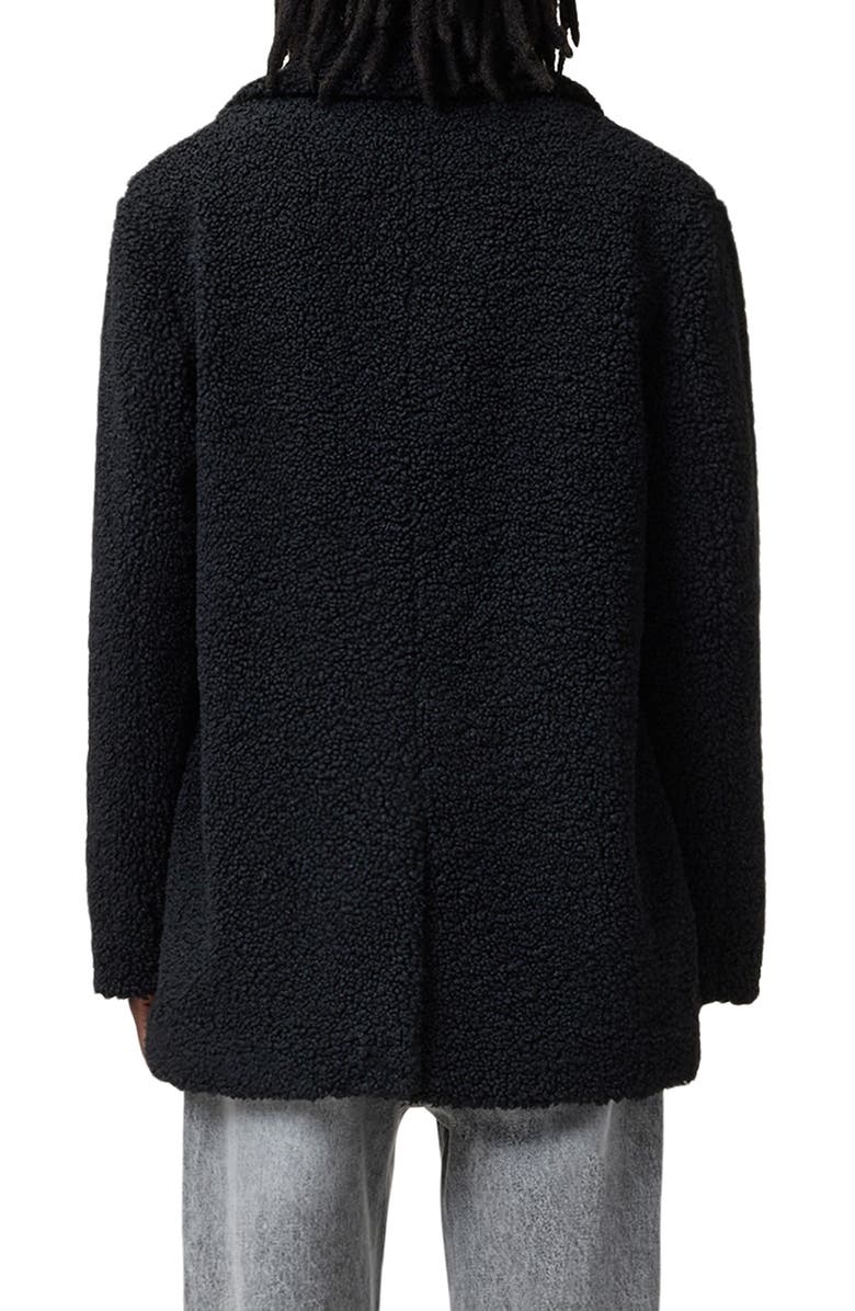 AllSaints Driscole Fleece Car Coat, Alternate, color, 