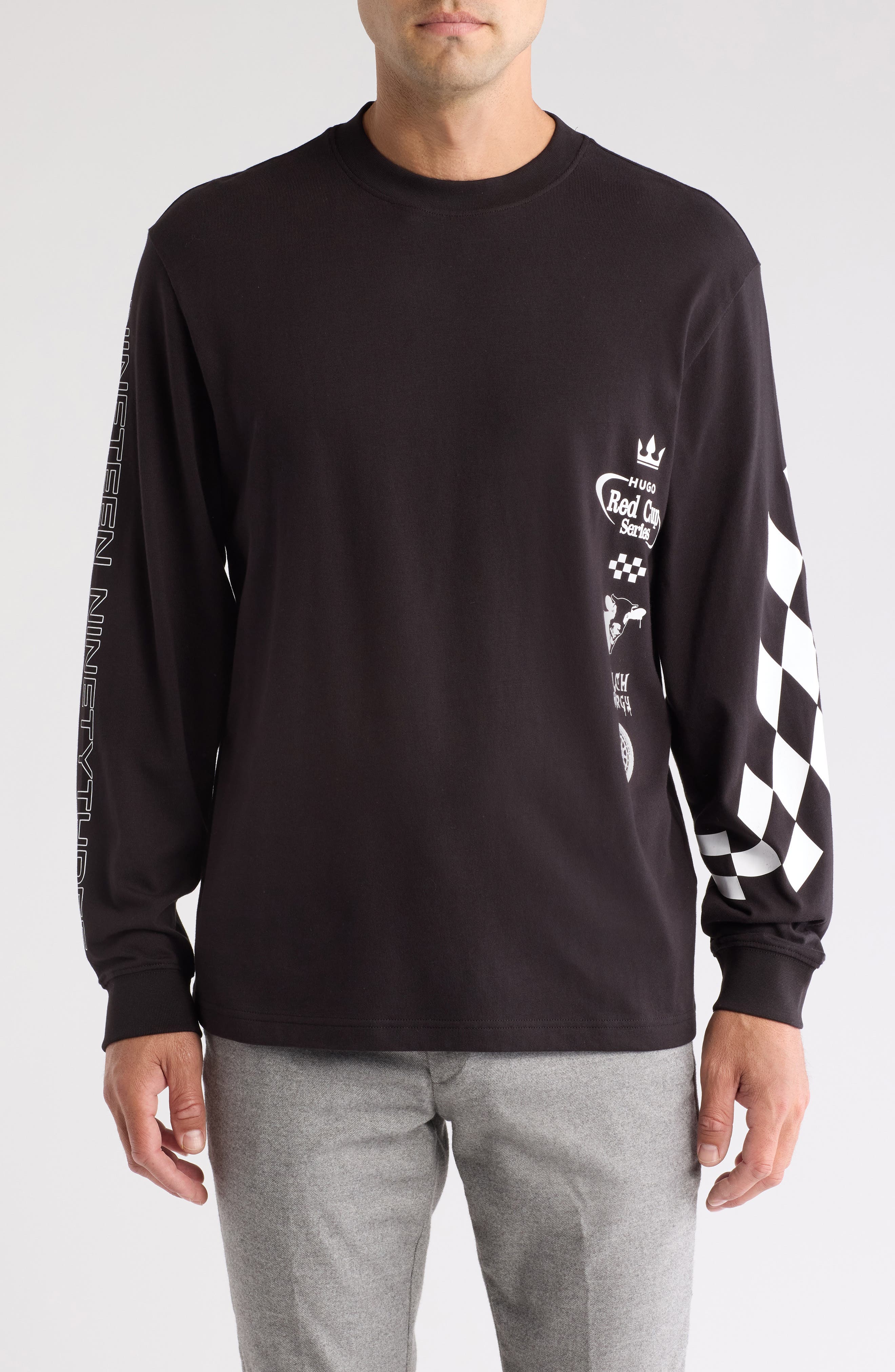 HUGO Dasino Cotton Graphic Sweatshirt