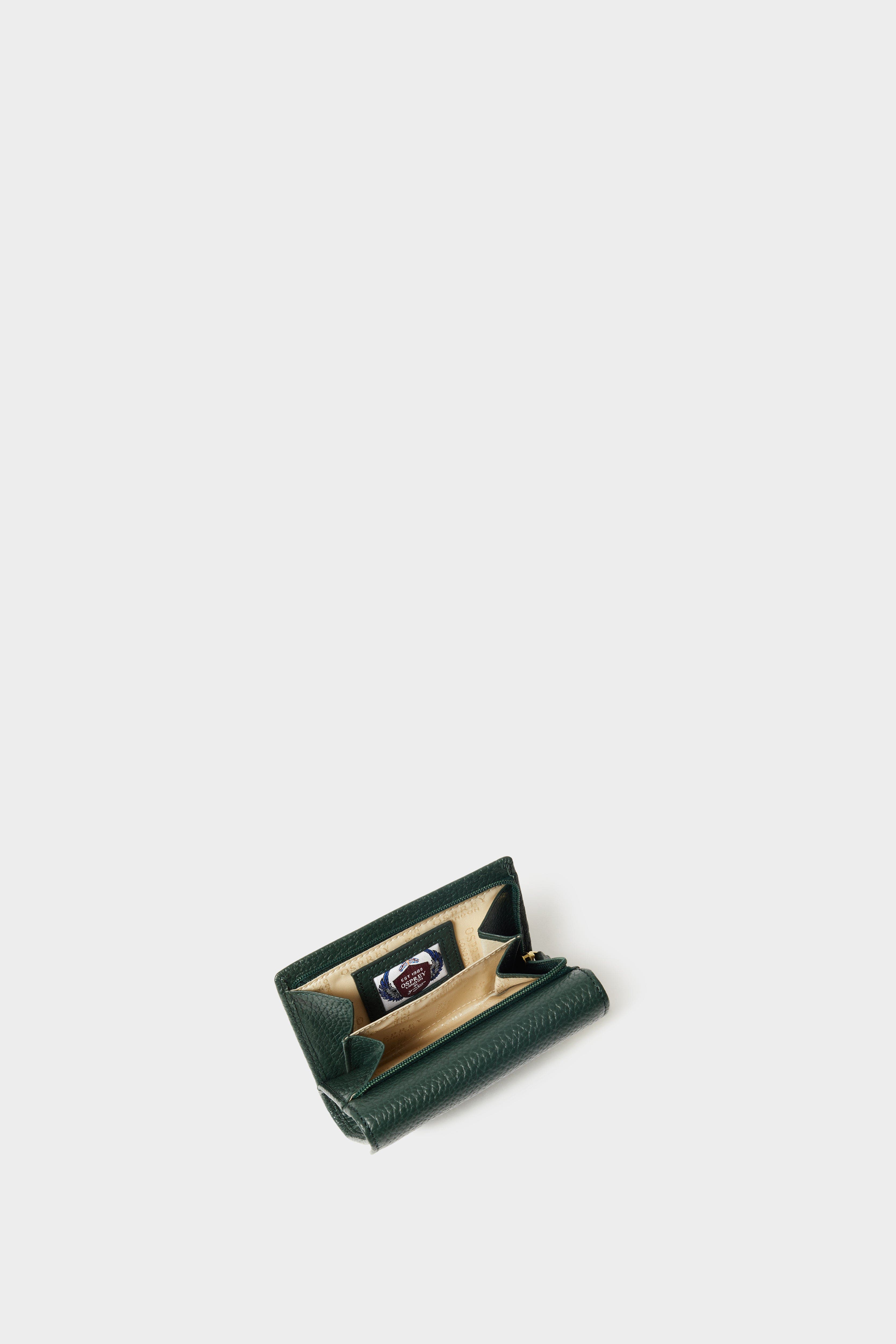 The Core Small Leather Matinee Wallet, Alternate, color, Forest