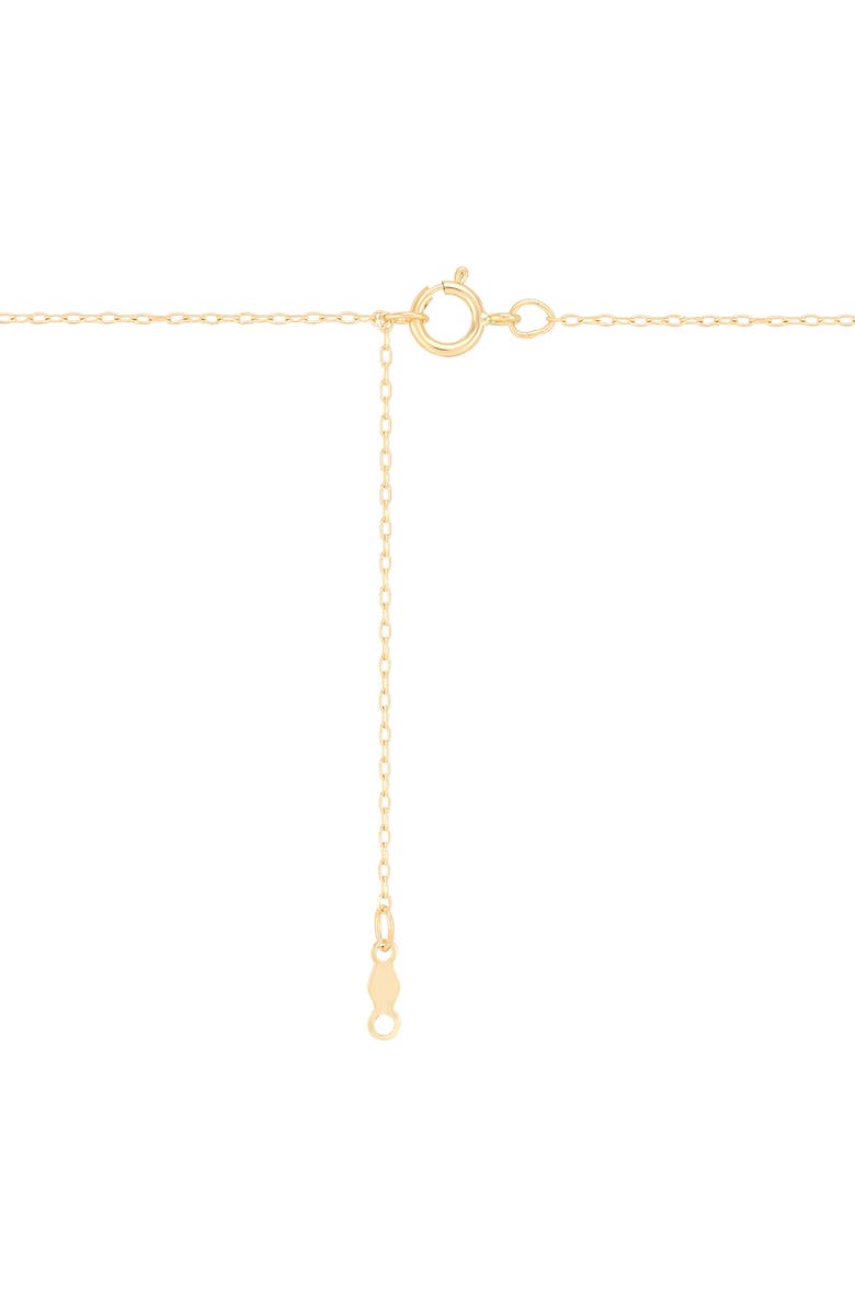 Frankie & Zoe Initial Pendant Necklace, Alternate, color, Yellow Gold - T