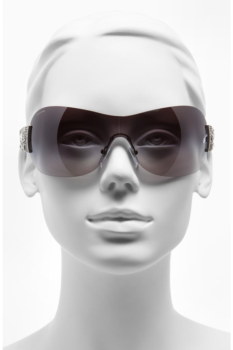 60mm Shield Sunglasses, Alternate, color, BLACK