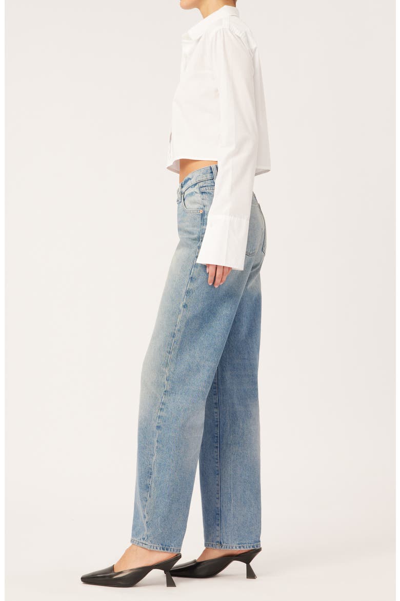 Ilia Barrel Leg Jeans, Alternate, color, AGED MID