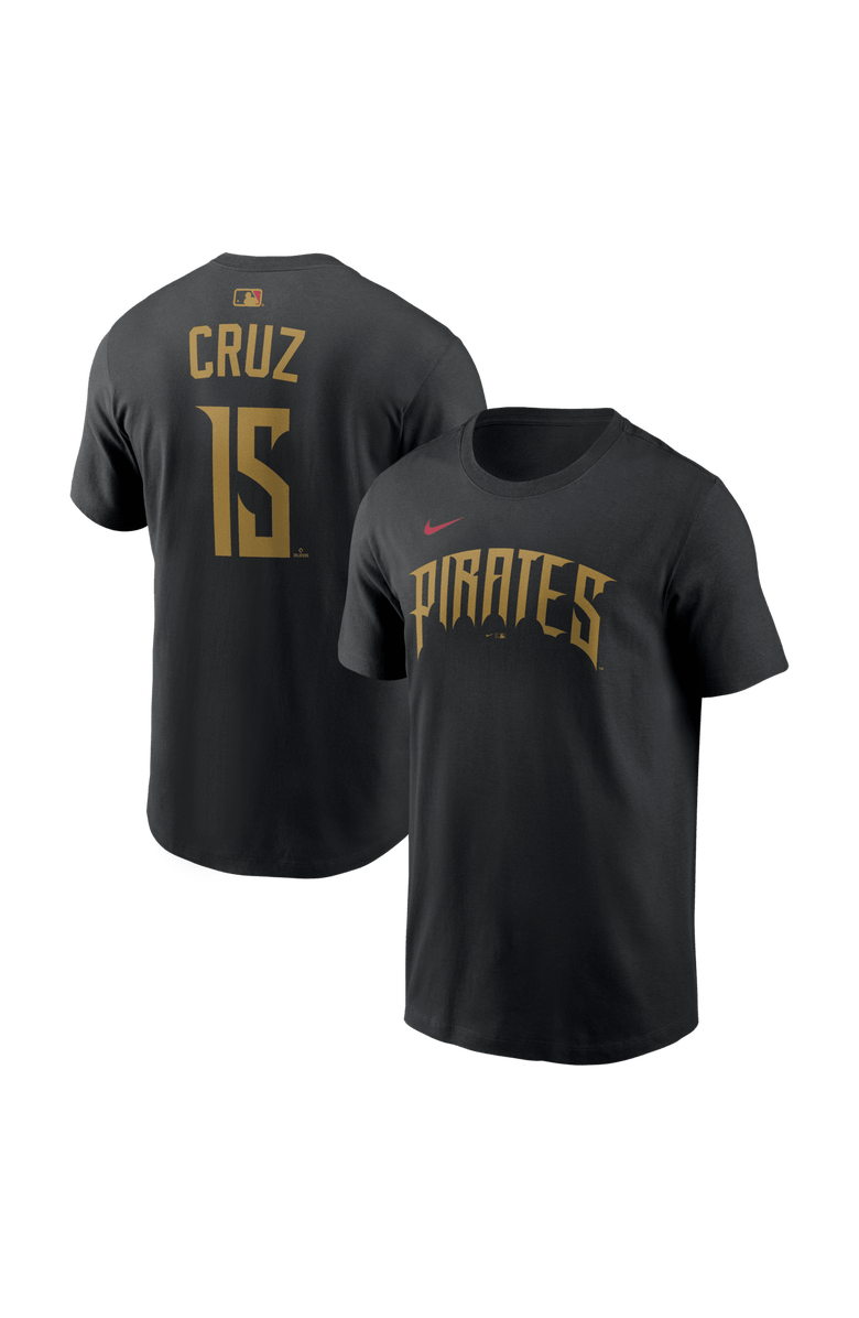 Nike Men's Nike Oneil Cruz Black Pittsburgh Pirates 2026 City Connect Name & Number T-Shirt, Main, color, Black