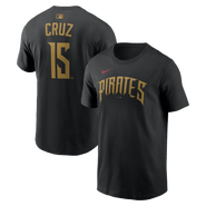 Nike Men's Nike Oneil Cruz Black Pittsburgh Pirates 2026 City Connect Name & Number T-Shirt
