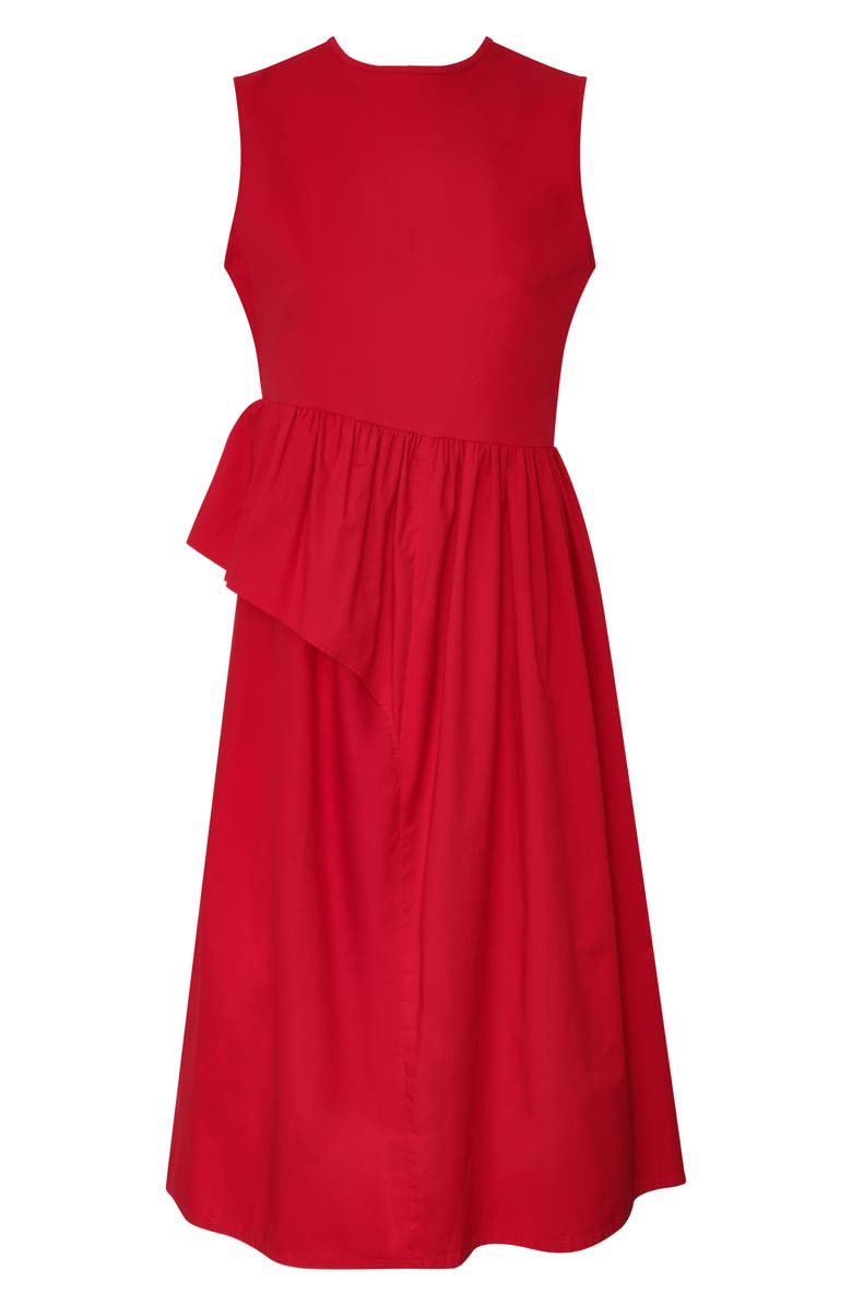 The Lulo Project The Bloodline Ruffle Sleeveless Midi Dress, Alternate, color, Red 09