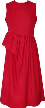 The Lulo Project The Bloodline Ruffle Sleeveless Midi Dress