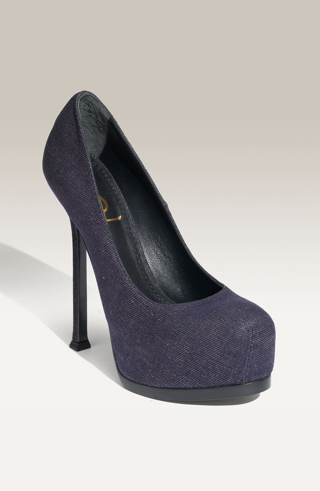 'Tribtoo' Denim Platform Pump, Main, color, BLUE DENIM