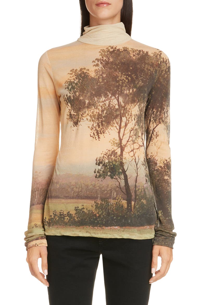 Esamia Print Top, Main, color, MULTI COLOUR LANDSCAPE