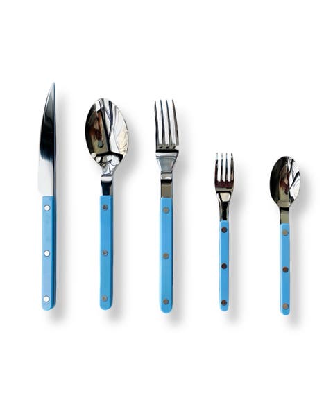 Dopamine Stainless Steel Rivet Flatware, Contemporary Bistrot Style Cutlery