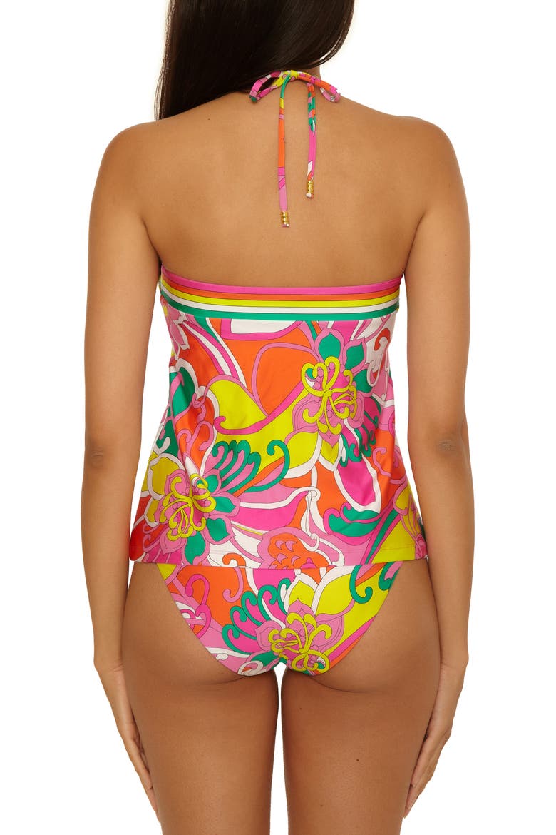 Elara Reversible High-Neck Tankini Top, Alternate, color, MULTI