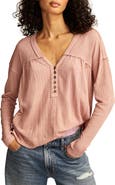 Lucky Brand Cotton Blend Henley Top