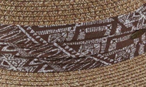 Scala Braided Straw Safari Hat In Green