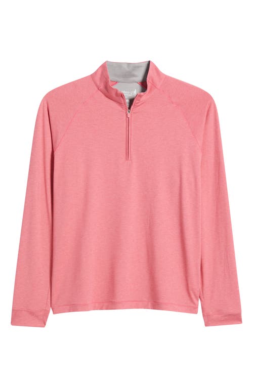 Johnnie-o Freeborne Prep-formance Quarter Zip Pullover In Pink