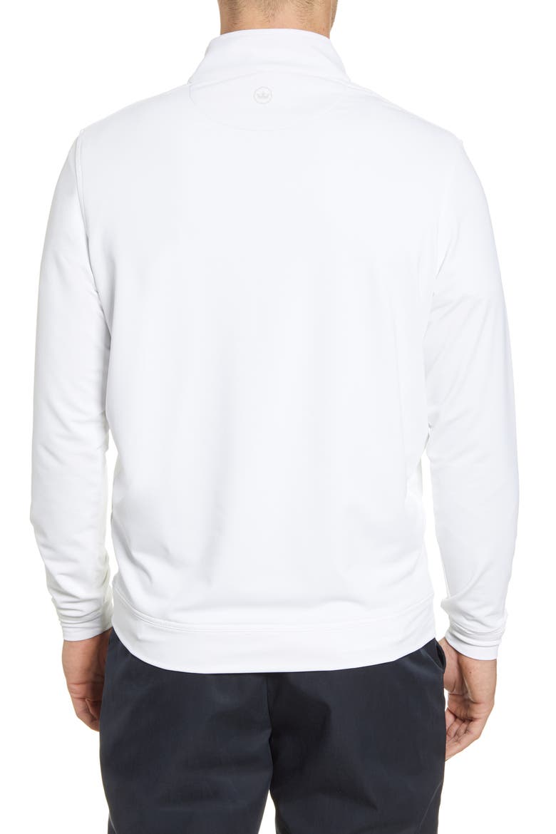 Perth Performance Quarter Zip Sweatshirt, Alternate, color, WHITE