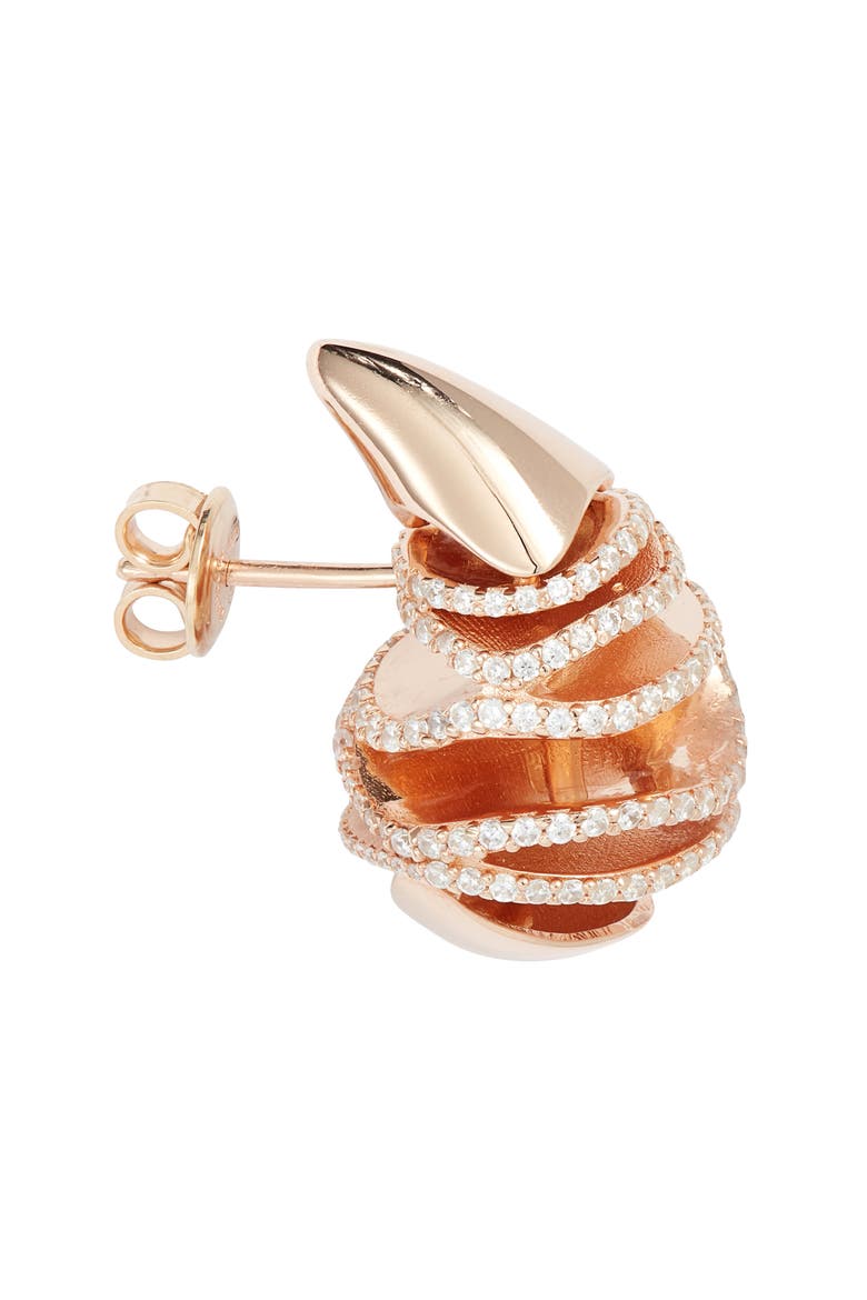 Sardine Stud Earrings, Alternate, color, ROSE GOLD