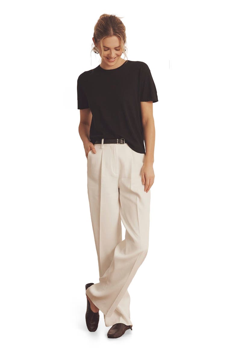 Super Fine Cashmere T-Shirt, Main, color, Black