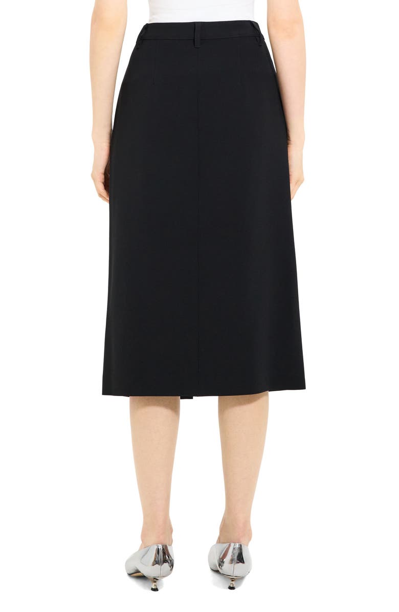 Theory Front Vent A-Line Skirt, Alternate, color, 